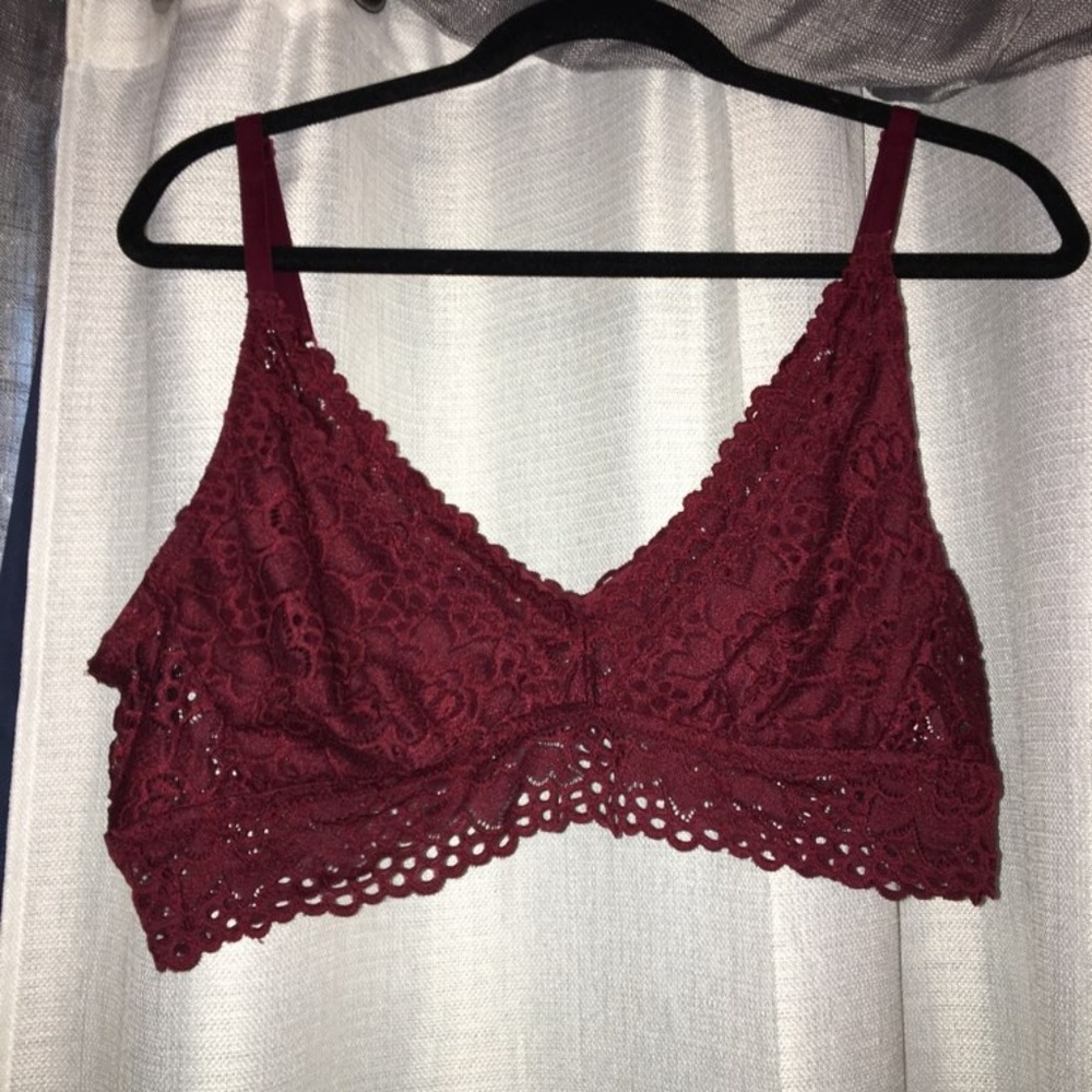 Aerie wine lace XL bralette